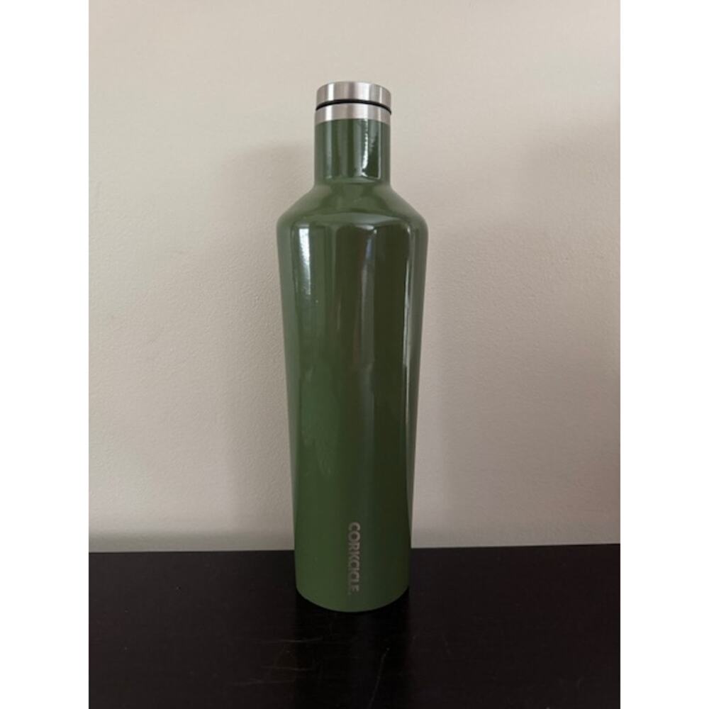 Corkcicle Canteen 25 oz Army Green Triple Wall Insulated Wine Water Bottle